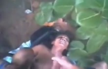 Indian amateur fucked and facialed outdoors